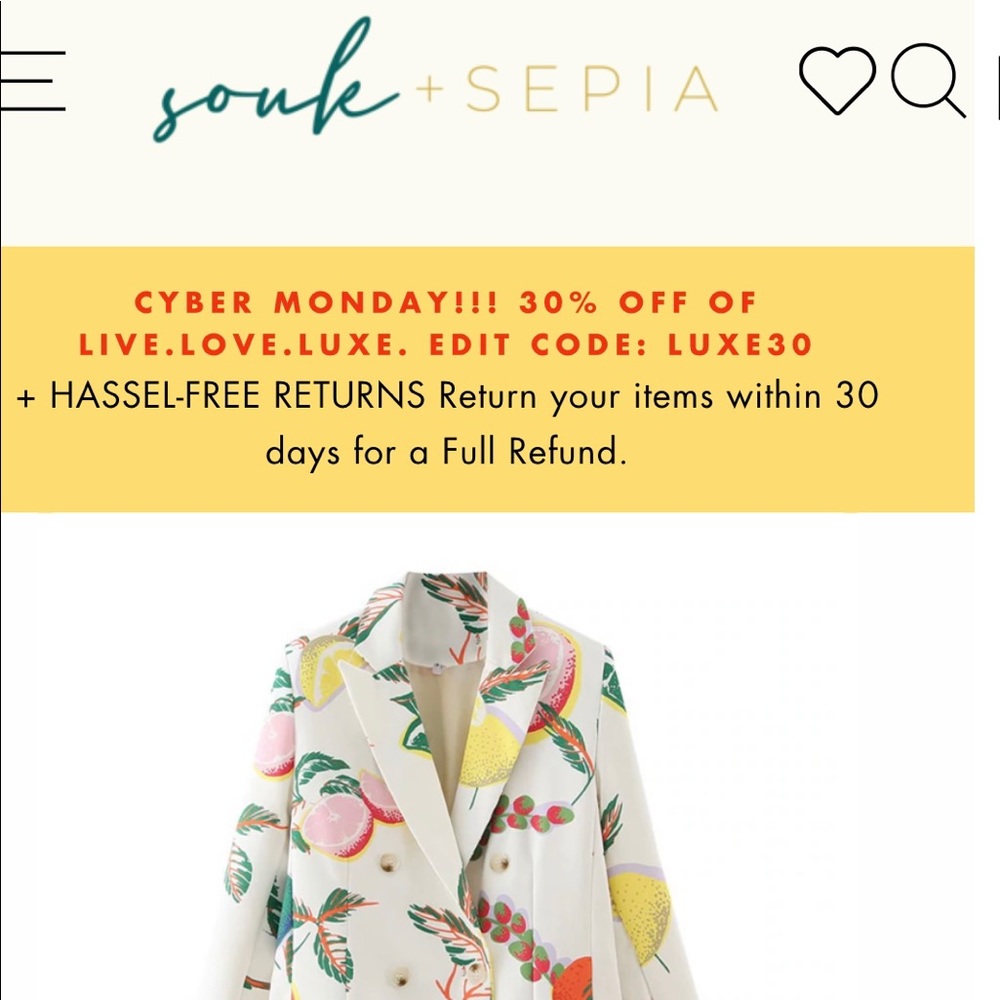 Women’s Blazer Souk & Sepia size Large - Picture 2 of 13